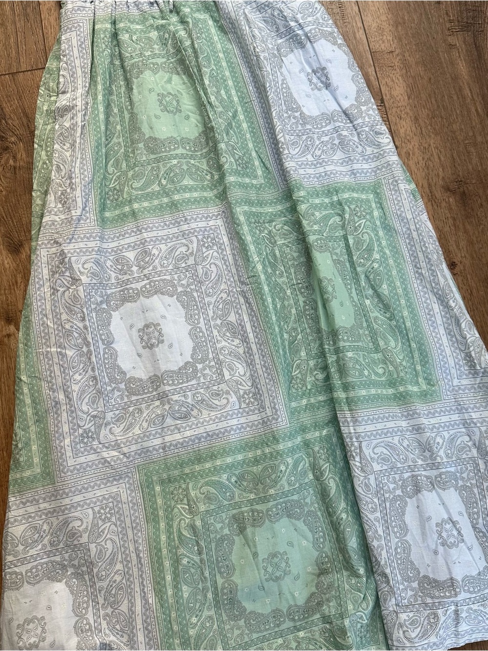 NWT! Universal Thread Women’s Dress, Maxi, Cotton, Patchwork, Paisley, L - Picture 9 of 15